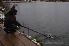 Рыбалка форель 03 ноября 2012 года, ловля форели, Рыбхоз Сенеж 129